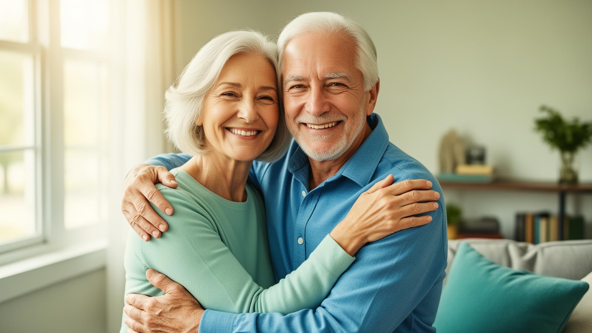 Senior couple planning for family protection